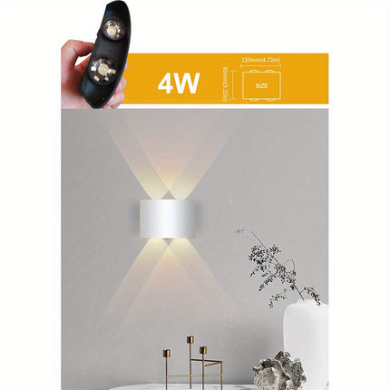 PIBAOGU 4W LED Wall Sconce - Waterproof, Modern Design