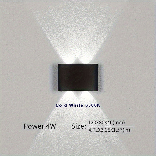 PIBAOGU 4W LED Wall Sconce - Waterproof, Modern Design