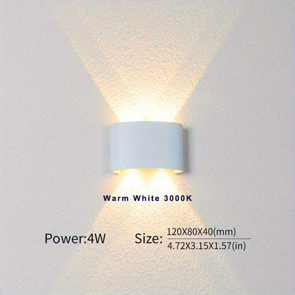 PIBAOGU 4W LED Wall Sconce - Waterproof, Modern Design