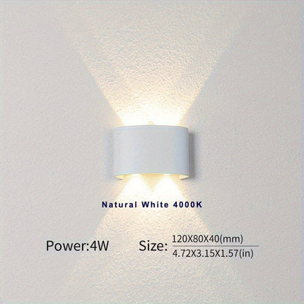 PIBAOGU 4W LED Wall Sconce - Waterproof, Modern Design