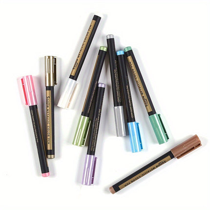 10pcs Metallic Marker Pen Set