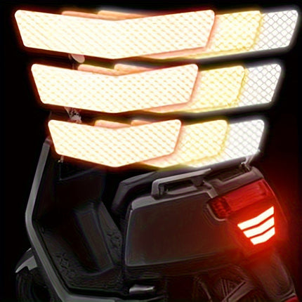 3pcs Reflective Stickers for Motorcycle & Car Safety