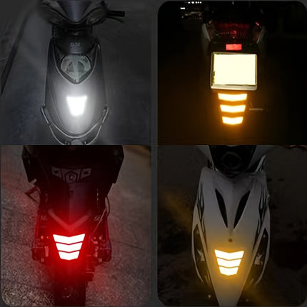 3pcs Reflective Stickers for Motorcycle & Car Safety