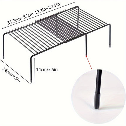 Expandable Metal Shelf Organizer for Kitchen Countertop