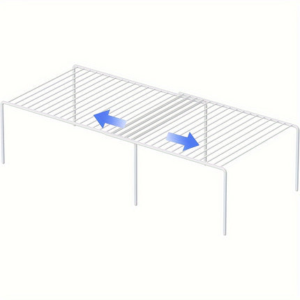 Expandable Metal Shelf Organizer for Kitchen Countertop