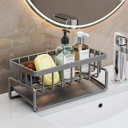 Stainless Steel Sink Organizer with Dishcloth Holder