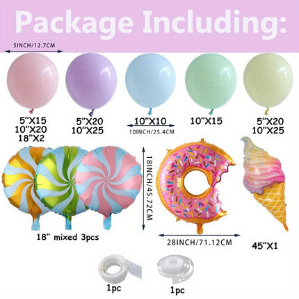 179pcs, Donut Theme Garland Arch Set