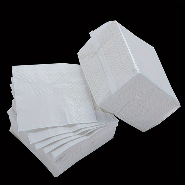 Value Pack 100pcs, White Square Napkins