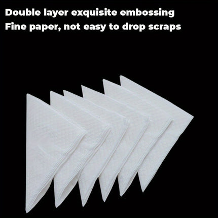 Value Pack 100pcs, White Square Napkins