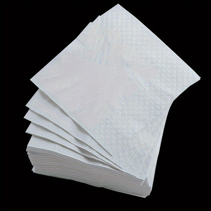 Value Pack 100pcs, White Square Napkins