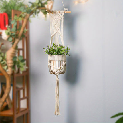 Boho Handwoven Hanging Basket