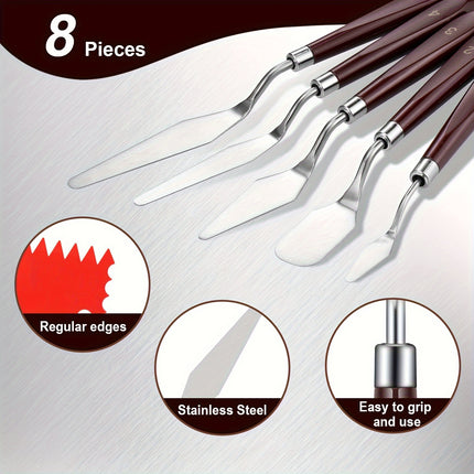 Stainless Steel Mixing Knife Set