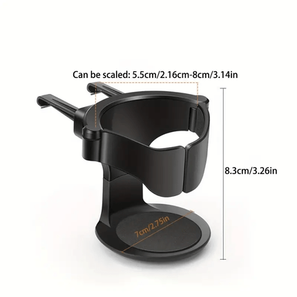 Adjustable Car Cup Holder with Non-Slip Sponge Pad