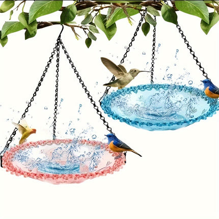 Hanging Bird Bath Feeder Set for Garden & Patio