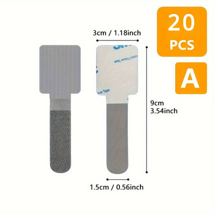 20 Pcs Of TidyTech Cable Clip Set - Monti Bargains