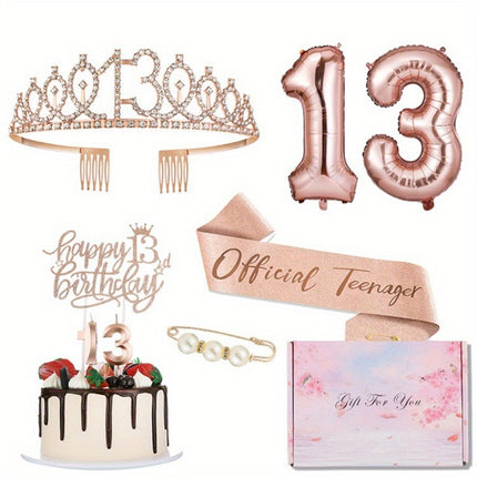 Rose Golden Birthday Party Kit for Girls