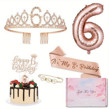 Rose Golden Birthday Party Kit for Girls
