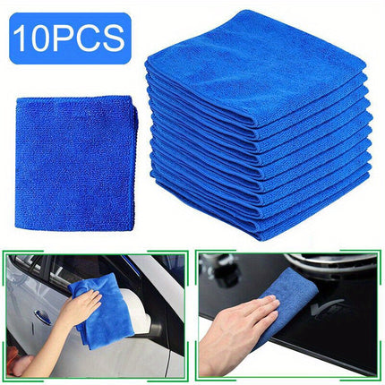 10pcs Ultra Fine Microfiber Towels – For Car, Bike, Home