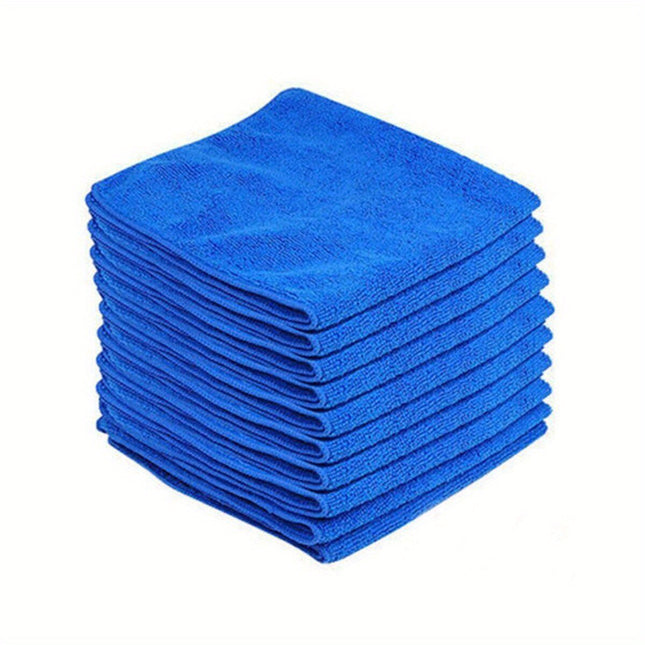 10pcs Ultra Fine Microfiber Towels – For Car, Bike, Home