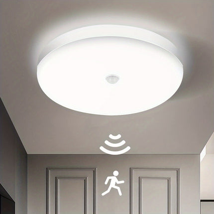 6000K LED Motion Sensor Ceiling Light – Flush Mount
