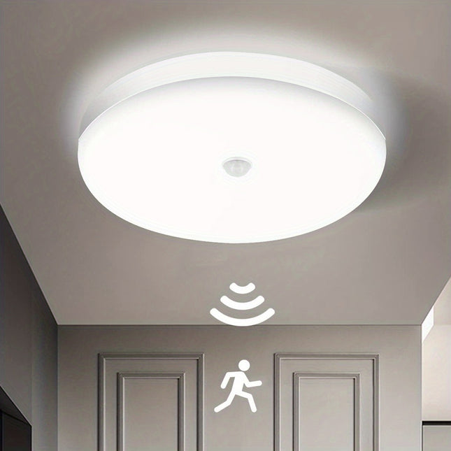 6000K LED Motion Sensor Ceiling Light – Flush Mount