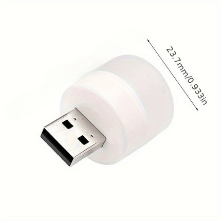 10pcs Mini USB LED Night Lights - Warm White Reading Light