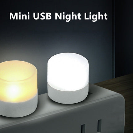 10pcs Mini USB LED Night Lights - Warm White Reading Light
