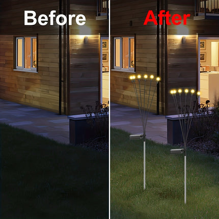 Solar Pathway Lights – LED Garden Spotlights with Switch Control - Monti Bargains