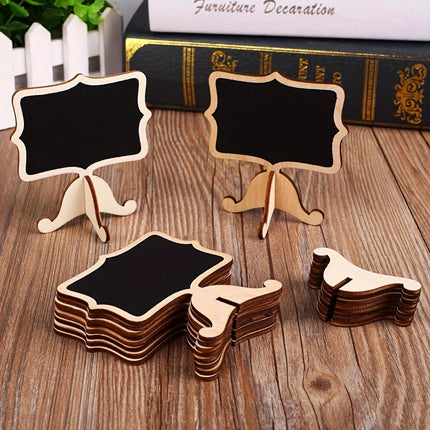 10pcs Elegant Mini Chalkboard Signs for Parties & Events