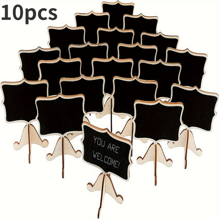 10pcs Elegant Mini Chalkboard Signs for Parties & Events