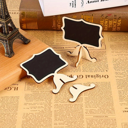10pcs Elegant Mini Chalkboard Signs for Parties & Events