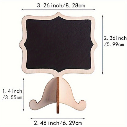 10pcs Elegant Mini Chalkboard Signs for Parties & Events