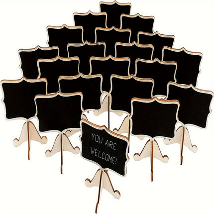 10pcs Elegant Mini Chalkboard Signs for Parties & Events