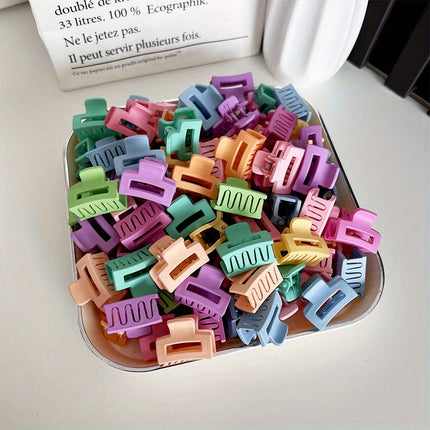20pcs Matte Hollow Candy Colored Hair Clips