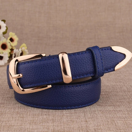 Elegant White Faux Leather Belt