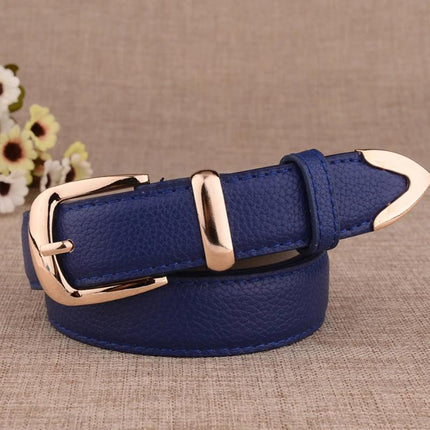 Elegant White Faux Leather Belt