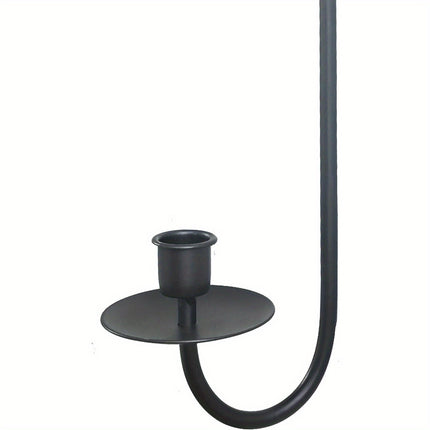 Set of 2 Wall-Mounted Metal Candle Sconces - Elegant Pillar Holders