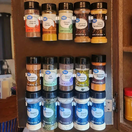 10-Piece No-Drill Spice Rack Set – Easy Install
