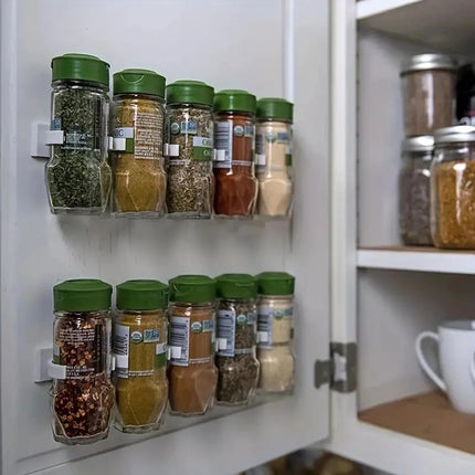 10-Piece No-Drill Spice Rack Set – Easy Install