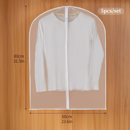 5pcs Transparent Garment Bags