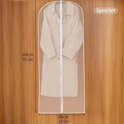 5pcs Transparent Garment Bags