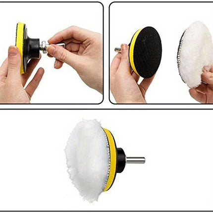 5pcs Car Polishing Pad Set for Paint Care & Waxing