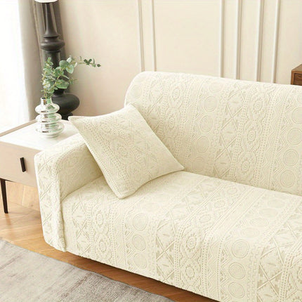 Stretchable Jacquard Sofa Cover - Stylish & Pet-Friendly