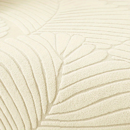 Elegant Leaf Pattern Stretch Sofa Cover