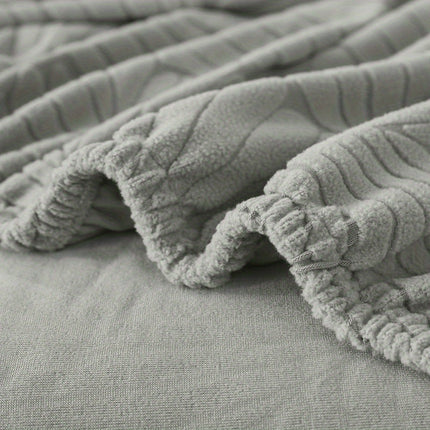 Elegant Leaf Pattern Stretch Sofa Cover