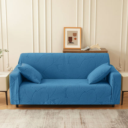 Elegant Leaf Pattern Stretch Sofa Cover
