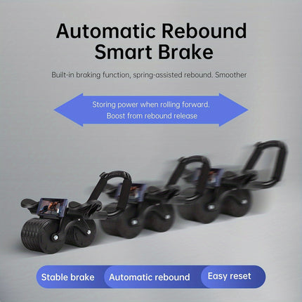 Universal Abdominal Roller with Automatic Rebound for Core Training