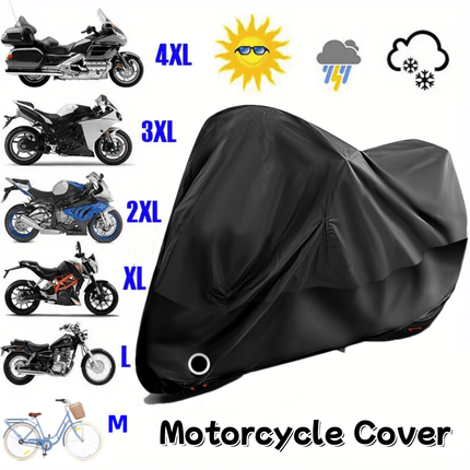 Heavy-Duty Motorcycle Cover with Anti-Theft Lock & Storage