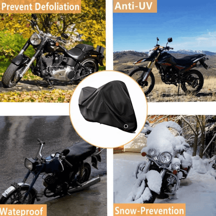 Heavy-Duty Motorcycle Cover with Anti-Theft Lock & Storage