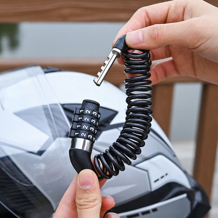 Heavy-Duty Anti-Theft Helmet Lock – Telescopic Cable & Combo